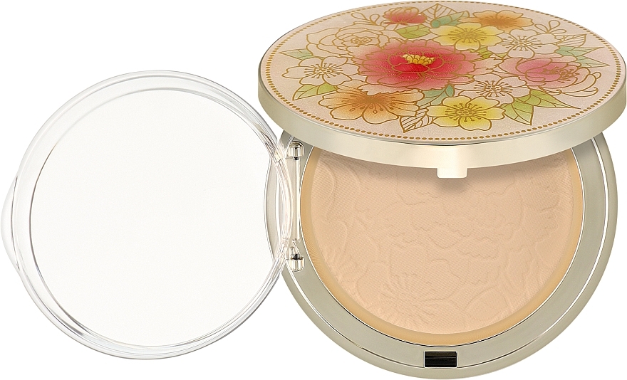 Puder z wymiennym wkładem - Enough Flower-Art Two Way Cake SPF50+ PA — Zdjęcie N1