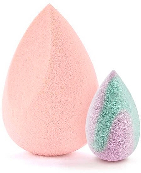Zestaw gąbek do makijażu, różowa i pastelowa - Boho Beauty Bohoblender Medium Cut + Mini Pastel — Zdjęcie N1