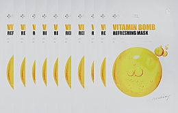 Tonizująca maska ​​w płachcie - MEDIPEEL Vitamin Bomb Refreshing Mas — Zdjęcie N4
