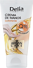 Nawilżający krem do rąk z olejem arganowym i koenzymem Q10 - Delia Cosmetics Hand Cream Argan Care Q10 — Zdjęcie N1