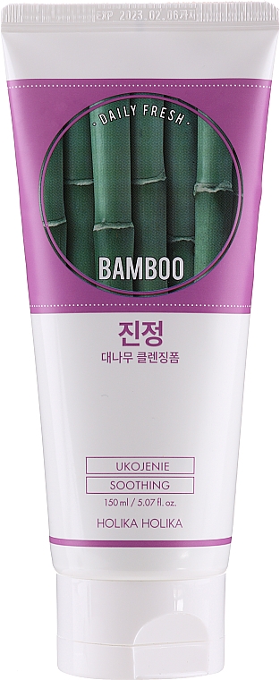 Kojąca pianka do mycia twarzy Bambus - Holika Holika Daily Fresh Bamboo Cleansing Foam