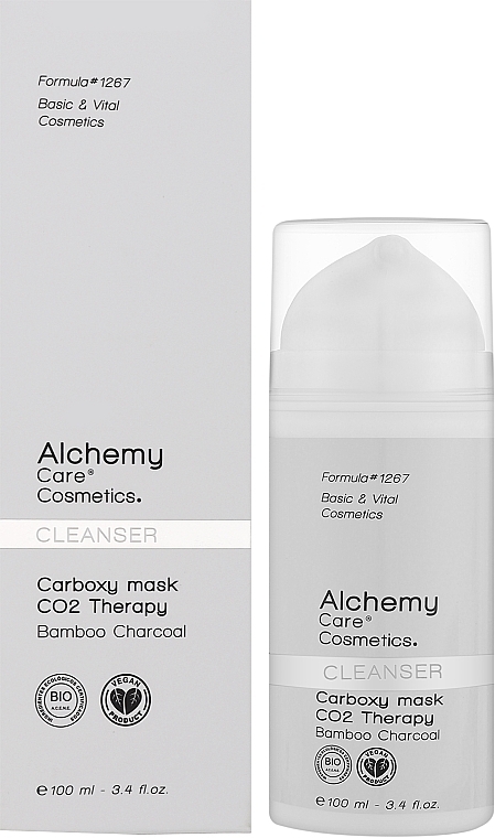 Piankowa maseczka oczyszczająca z węglem bambusowym - Alchemy Care Cosmetics Cleansing Carboxy Mask Co2 Therapy — Zdjęcie N2