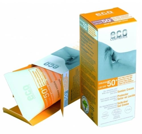 Przeciwsłoneczny krem SPF 50+ z wyciągiem z granatu i rokitnika - Eco Cosmetics Suntan Cream SPF 50+