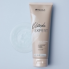 Szampon dla chłodnych odcieni włosów blond - Indola Blonde Expert Insta Cool Shampoo — Zdjęcie N12