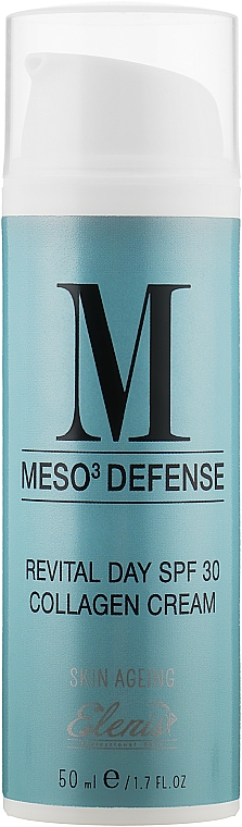 Witaminizujący krem ​​na dzień Odbudowujący kolagen - Elenis Meso Defense Day Cream Collagen Reconstructor SPF30