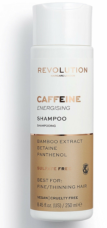 Szampon do cienkich włosów - Makeup Revolution Caffeine Energising Shampoo — Zdjęcie N1