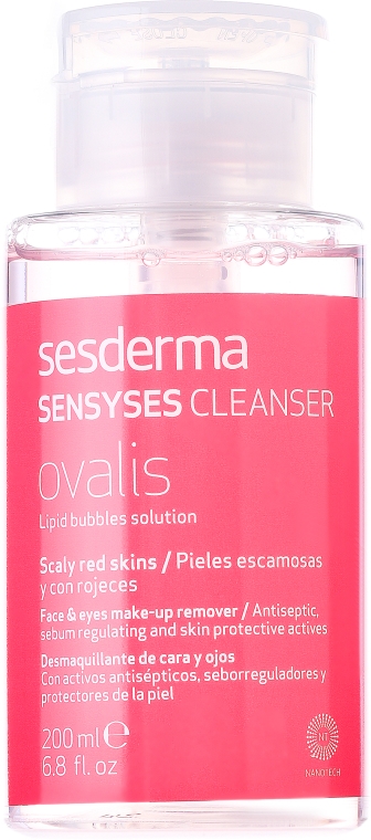 Płyn oczyszczający do skóry łuszczącej się i zaczerwienionej - SesDerma Laboratories Sensyses Ovalis Cleanser