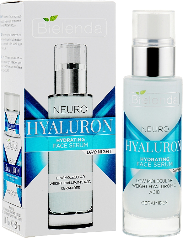 Nawilżające serum do twarzy - Bielenda Neuro Hialuron Hydrating Face Serum — Zdjęcie N2