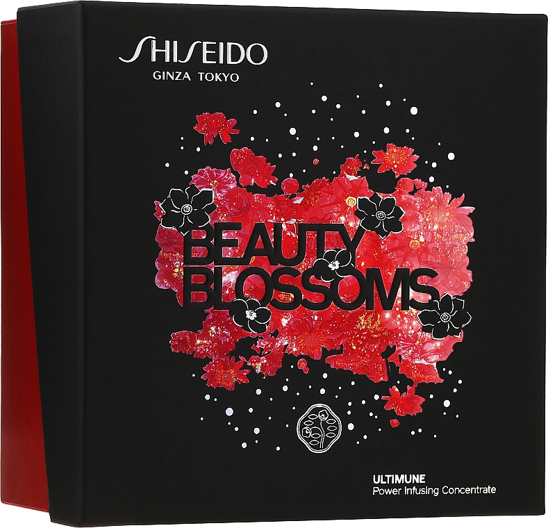 Zestaw - Shiseido Beauty Blossoms Ultimune Power Infusing Concentrate Set (f/conc/50ml + eye/conc/3ml + softner/30ml + foam/15ml) — Zdjęcie N1