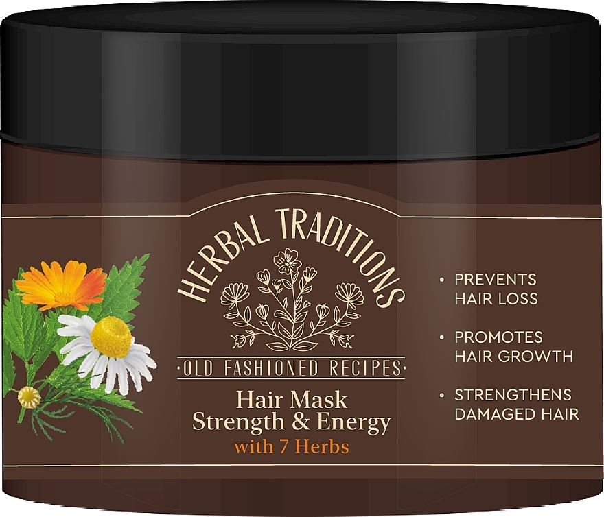 Wzmacniająca maska do włosów „7 ziół” - Herbal Traditions Strength & Energy Hair Mask — Zdjęcie N1