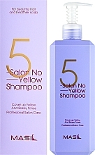 Szampon przeciw żółtym tonom - Masil 5 Salon No Yellow Shampoo — Zdjęcie N2