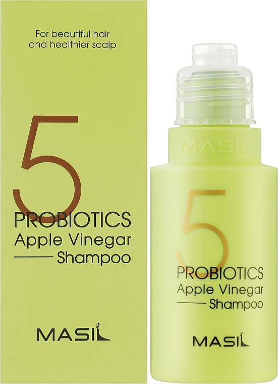Łagodny szampon bezsiarczanowy z probiotykami i octem jabłkowym - Masil 5 Probiotics Apple Vinegar Shampoo — Zdjęcie N2