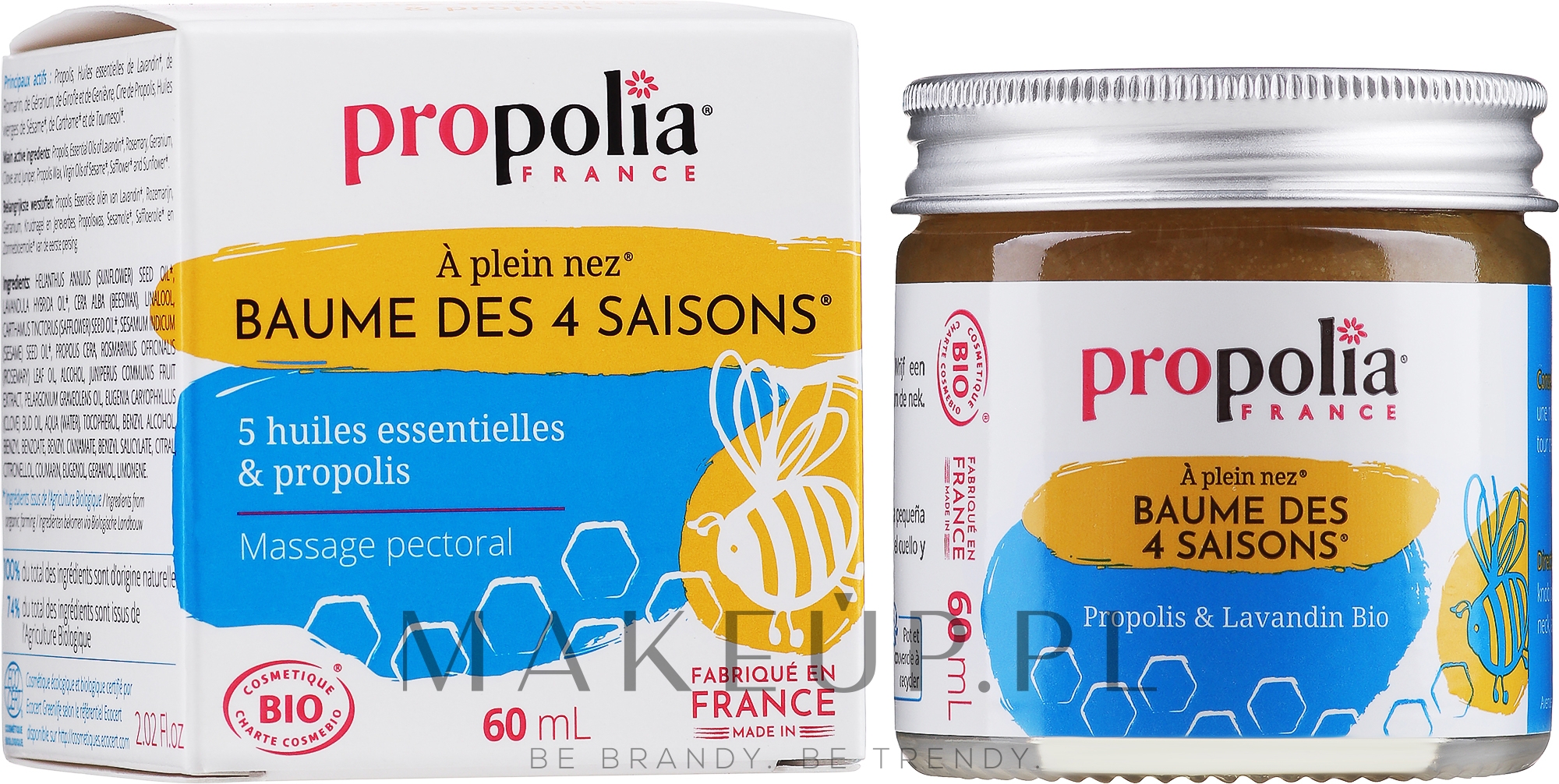 Balsam 4 pory roku - Propolia 4 Seasons Balm Propolis & Lavandin Bio — Zdjęcie 60 ml