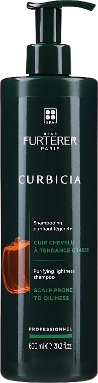 Szampon normalizujący i regulujący wydzielanie sebum przez skórę głowy - René Furterer Curbicia Lightness Regulating Shampoo — Zdjęcie N2