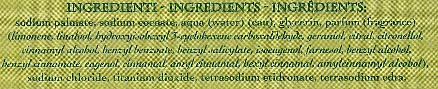 Naturalne mydło w kostce Mandarynka i gardenia - Saponificio Artigianale Fiorentino Capri Bergamot & Gardenia Soap — Zdjęcie N3