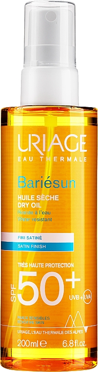 Suchy olejek przeciwsłoneczny w sprayu do włosów i ciała SPF 50+ - Uriage Bariésun Dry Oil — Zdjęcie N1