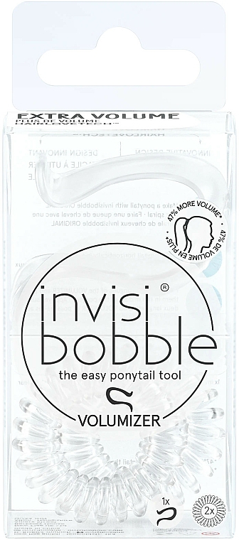 Gumka do włosów dodająca objętości - Invisibobble Volumizer Crystal Clear — Zdjęcie N1