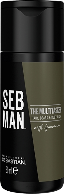 Wielofunkcyjny żel pod prysznic 3 w 1 do włosów, brody i ciała - Sebastian Professional Seb Man The Multi-Tasker Hair, Beard & Body Wash — Zdjęcie 50 ml