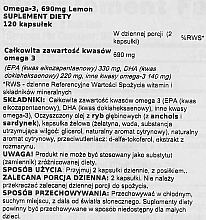Suplement diety o smaku cytrynowym Omega 3 - Nordic Naturals Omega-3 Lemon — Zdjęcie N3