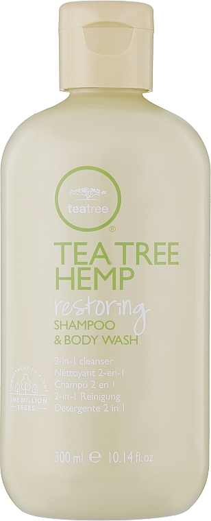 Rewitalizujący szampon 2 w 1 - Paul Mitchell Tea Tree Hemp Restoring Shampoo & Body Wash — Zdjęcie N1