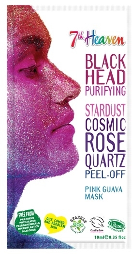 Oczyszczająca brokatowa maska do twarzy Guawa - 7th Heaven Stardust Cosmic Rose Quartz Peel-Off Pink Guava Mask — Zdjęcie N1