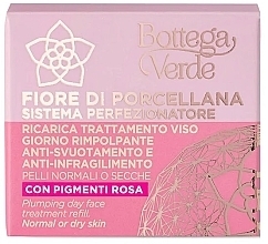 Krem do twarzy na dzień - Bottega Verde Fiore Di Porcellana Plumping Day Face Treatment Refill (uzupełnienie) — Zdjęcie N2