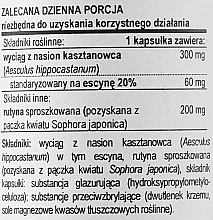 Ekstrakt z kasztanowca w kapsułkach, 300 mg - Now Foods Horse Chestnut Veg Capsules — Zdjęcie N3