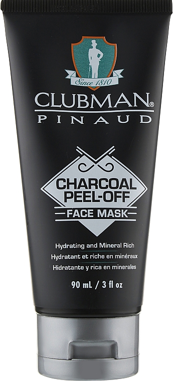 Peelingująca maseczka do twarzy z węglem drzewnym - Clubman Pinaud Charcoal Peel-Off Face Mask — Zdjęcie N1