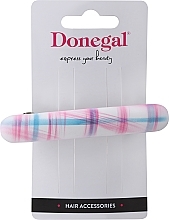 Kup Spinka do włosów, FA-5684, biała z różowo-niebieskimi paskami - Donegal