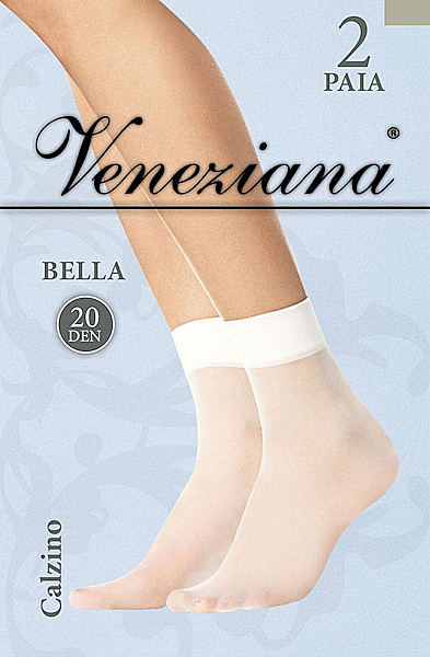 Skarpety damskie "Bella" 20 Den, argento - Veneziana — Zdjęcie N1