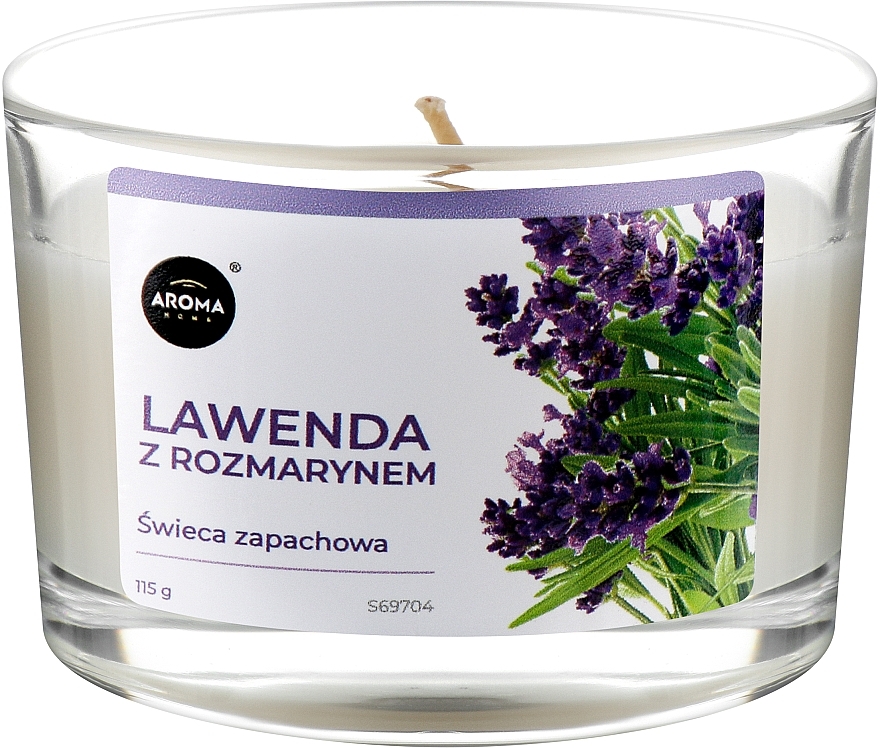 Aroma Home Basic Lavender With Rosemary - Świeca zapachowa — Zdjęcie N1