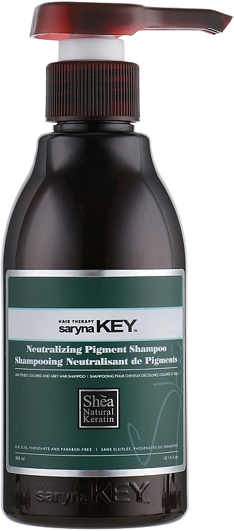 Srebrny szampon neutralizujący pigmenty - Saryna Key Unique Pro Neutralizing Pigment Shampoo — Zdjęcie N3