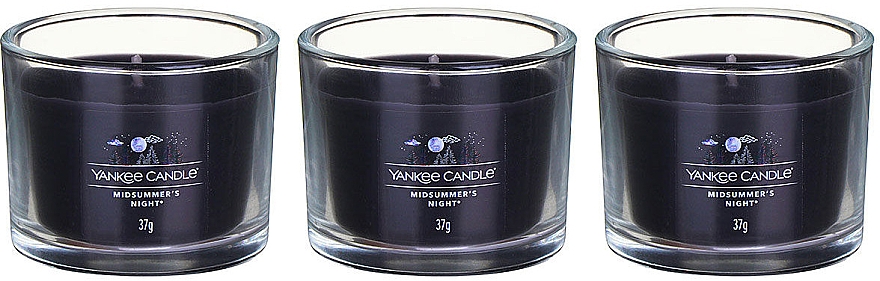 Zestaw świec zapachowych Letnia noc - Yankee Candle Midsummer's Night (candle/3x37g) — Zdjęcie N2