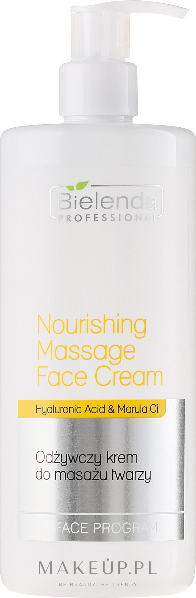 Odżywczy krem do masażu twarzy - Bielenda Professional Face Program Nourishing Massage Face Cream — Zdjęcie 500 ml