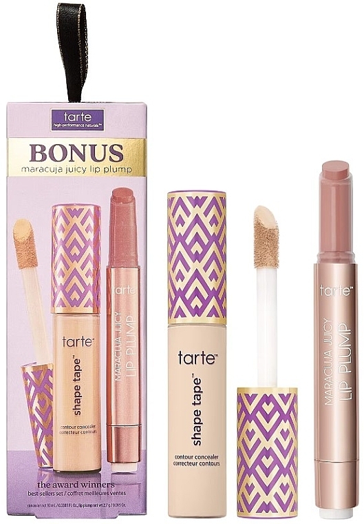 Zestaw - Tarte Cosmetics The Award Winners Bestsellers Set 16N (conc/10ml + lip/plump/2,7g) — Zdjęcie N1