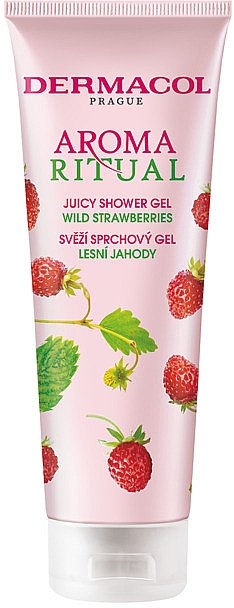 Żel pod prysznic Poziomka - Dermacol Aroma Ritual Wild Strawberries Juicy Shower Gel — Zdjęcie N1