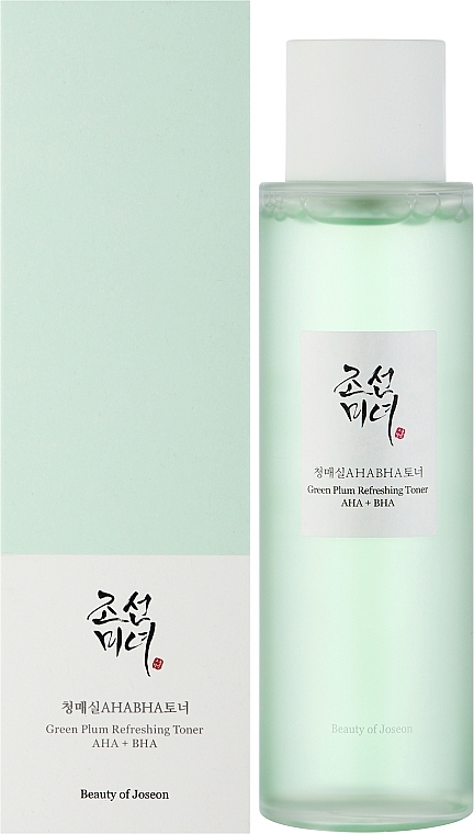 Kwasowy tonik do twarzy - Beauty of Joseon Green Plum Refreshing Toner AHA + BHA — Zdjęcie N2