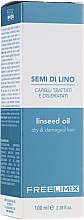 Olejek z olejem lnianym do włosów - Freelimix Semi Di Lino Linseed Oil For Dry And Damaged Hair — Zdjęcie N3