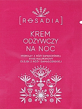 Odżywczy krem do twarzy na noc - Rosadia Face Night Cream (próbka) — Zdjęcie N1