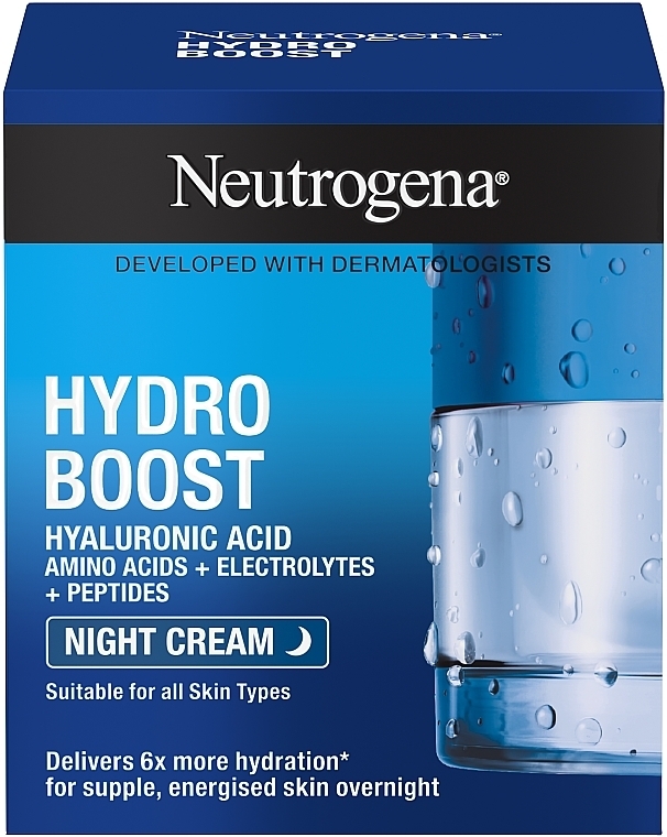 Nawilżający krem do twarzy na noc - Neutrogena Hydro Boost Sleeping Cream — Zdjęcie N3