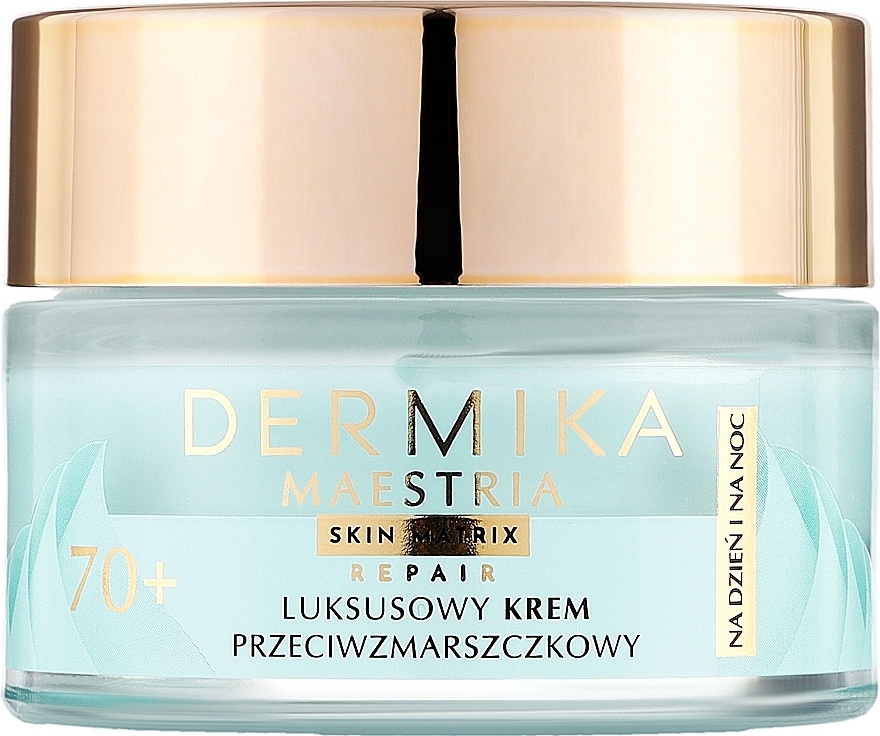 Luksusowy krem przeciwzmarszczkowy 70+ na dzień i na noc dla skóry dojrzałej, w tym wrażliwej - Dermika Maestria Skin Matrix — Zdjęcie N1