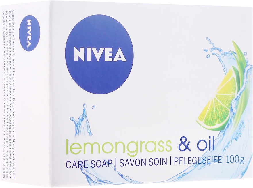 Pielęgnujące kremowe mydło w kostce Trawa cytrynowa i oleje - NIVEA Lemongrass & Oil Care Soap — Zdjęcie N5