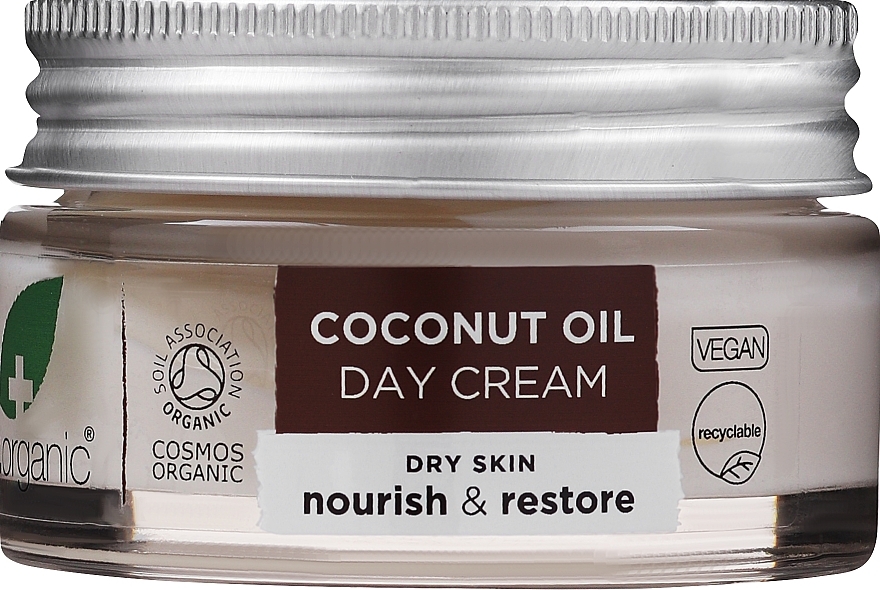 Krem do twarzy na dzień Olej kokosowy - Dr Organic Bioactive Skincare Virgin Coconut Oil Day Cream — Zdjęcie N1