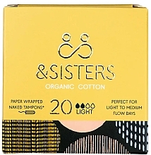 Tampony higieniczne, 20 szt. - &Sisters Naked Tampons Light — Zdjęcie N1