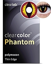 Kolorowe soczewki kontaktowe Banshee, 2 sztuki - Clearlab ClearColor Phantom — Zdjęcie N2