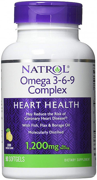 Kwasy tłuszczowe Omega 3-6-9 - Natrol Omega 3-6-9 Complex 