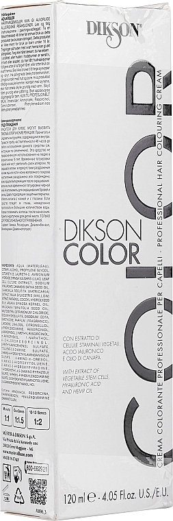 PRZECENA! Profesjonalny krem koloryzujący do włosów - Dikson Professional Hair Colouring Cream * — Zdjęcie N3