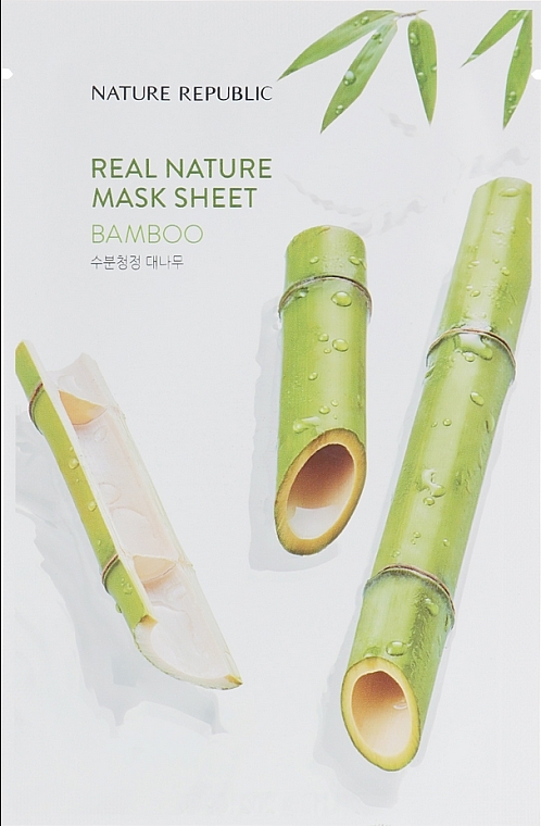 Maseczka w płachcie z ekstraktem z bambusa - Nature Republic Real Nature Mask Sheet Bamboo