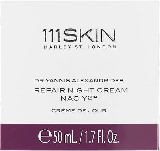 Rewitalizujący krem ​​do twarzy na noc - 111SKIN Repair Night Cream NAC Y2 — Zdjęcie N2