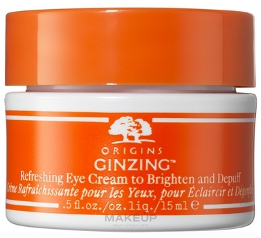 Odświeżający krem do konturów oczu, ciepły odcień - Origins Ginzing Refreshing Eye Cream Warmer Shade — Zdjęcie 15 ml